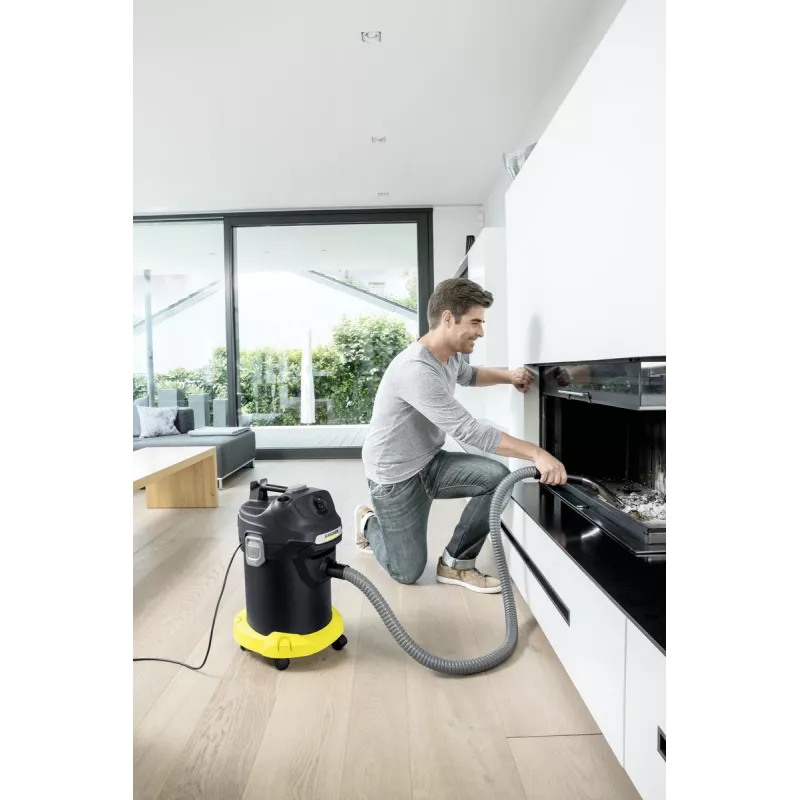 Sausas dulkių siurblys Karcher AD 4 Premium – 17 L, 600 W, be maišelio, metalinė žarna, chromuotas vamzdis