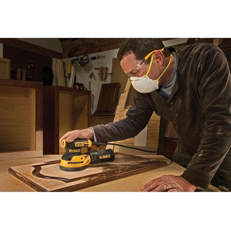 Orbitalinis šlifuoklis DeWalt DWE6423-QS, 280 W, 8000–12000 OPM, 2,6 mm orbita, 1,28 kg