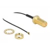 Anteninis kabelis DeLOCK RP-SMA lizdas (bulkhead) į I-PEX MHF 4 kištuką 0,81 mm 35 cm