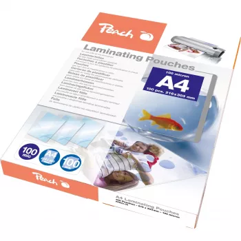 Laminavimo maišeliai Peach PP500-02 A4 100 vnt blizgūs