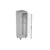 19 colių 42U LANBERG stovimas serverio spintos rėmas 600×600 mm pilkas su stiklinėmis durimis ir LCD (plokščioje pakuotėje)