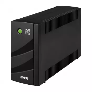 UPS EVER Ever Duo 850 PL 850VA linijinis-interaktyvus, 550W, AVR, 3 AC lizdai, 12V 2×5Ah, bokštas