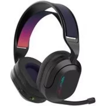 Jlab Nightfall Belaidės žaidimų ausinės Juodos Dvigubas belaidis ryšys per USB arba Bluetooth, sukamas mikrofonas, iki 70 val. baterijos veikimo laiko