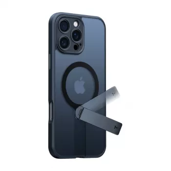 Torras Pstand Spin dėklas, skirtas iPhone 16 ProMax (Juodas)
