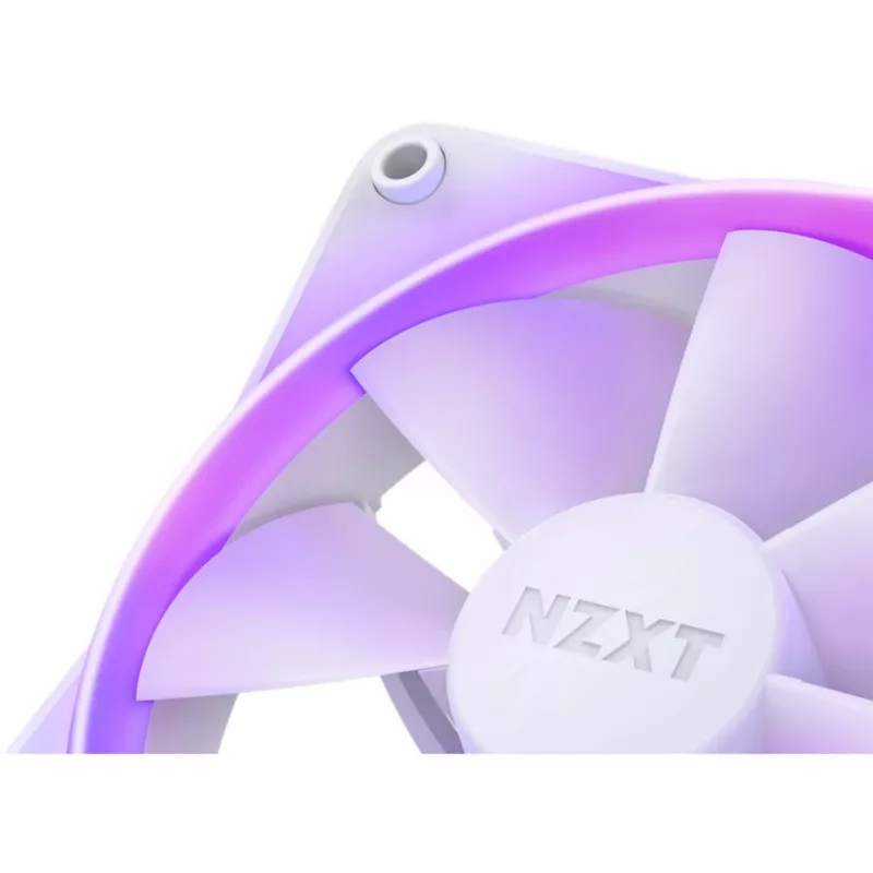 NZXT F140 RGB 140mm dviejų ventiliatorių rinkinys baltas