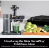 NINJA Cold Press sulčiaspaudė | Neverclog JC151EU | Šalto spaudimo tipas | Pilka | 150 W | 1 greitis