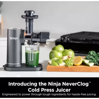 NINJA Cold Press sulčiaspaudė | Neverclog JC151EU | Šalto spaudimo tipas | Pilka | 150 W | 1 greitis