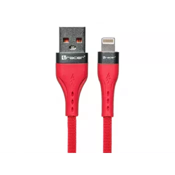 Kabelis USB A-Lightning 1m Raudonas