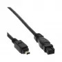 FireWire 400 į 800 laidas InLine 34901 1m Vyriškas/Vyriškas Juodas