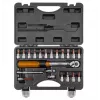 Neo Tools 1/4 abipusis dinaminis veržliaraktis, 5-25 Nm, 21 dalių rinkinys