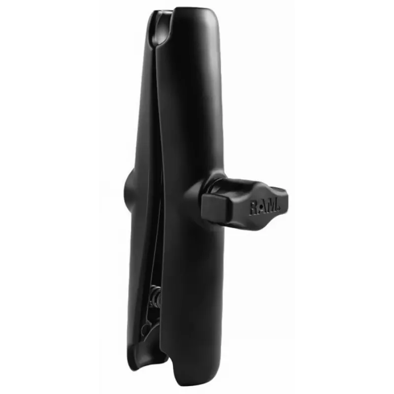 Dvigubas lizdinis tvirtinimo arm RAM Mounts RAM-B-201U-C, aliuminis, rutulys 2,54 cm, aukštis 152,4 mm, juodas