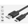 USB-A į USB-C laidas Unitek C14068BK, 2 m, USB 2.0, juodas, vyriškas į vyrišką