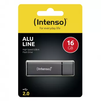 USB atmintukas Intenso Alu Line 16 GB, antracitas
