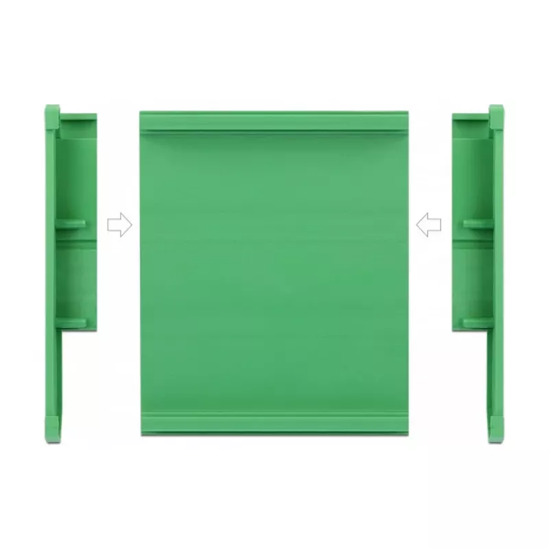 Plokštės laikiklis DeLOCK 107 mm DIN bėgiui 10 cm ilgio