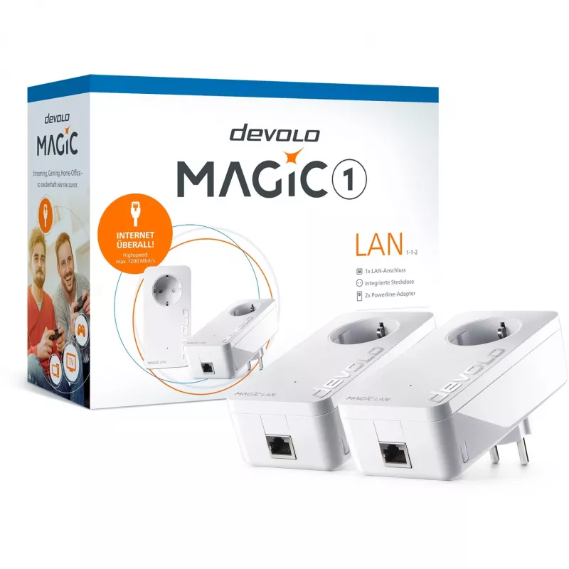 Ethernet LAN pradžios rinkinys Devolo Magic 1 LAN (1-1-2)
