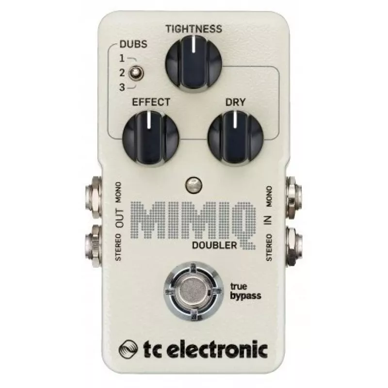 Gitaros efektų pedalas TC Electronic Mimiq Doubler – kompaktiškas dvigubinimo pedalas su True Bypass