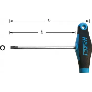 Hazet darbo įrankis Torx atsuktuvas T25, ašmenų ilgis 110 mm (828-T25)