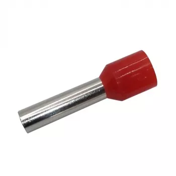Gnybtas crimp izoliuotas 10mm²/7AWG variniam laidui, raudonas, 100 vnt.