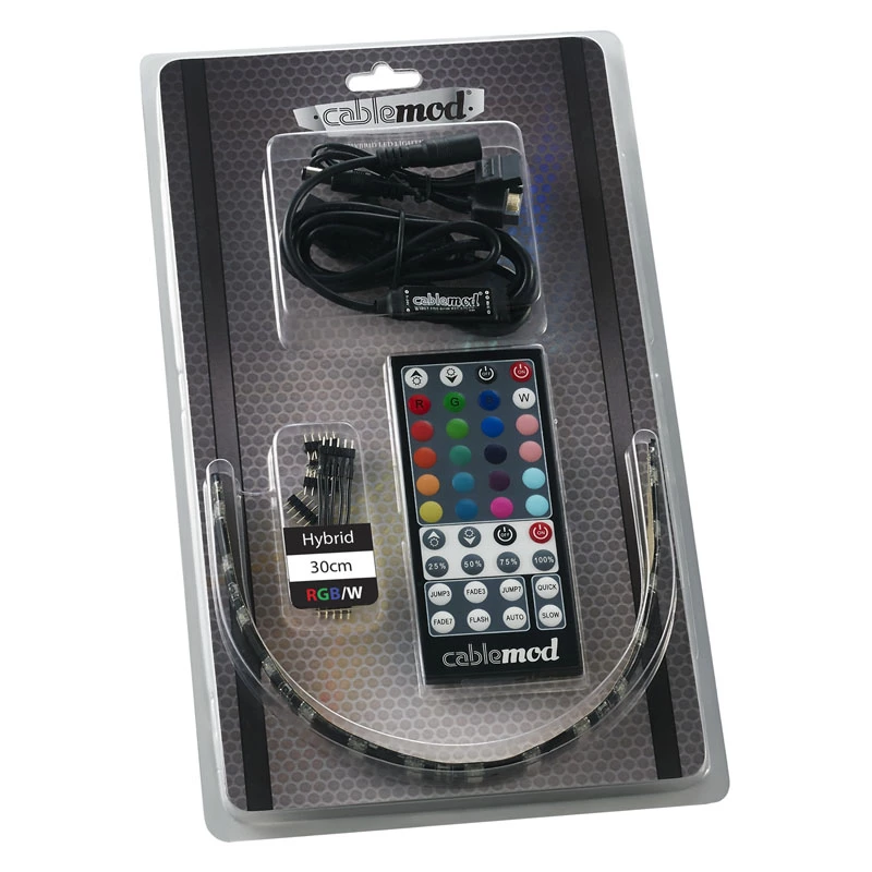 Universali LED juosta CableMod CM-LED-30-D30RGBW-RK 300 mm vidaus LED