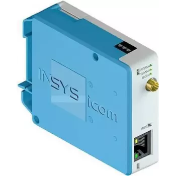 Maršrutizatorius koriniam ryšiui INSYS icom MIRO-L100 – Fast Ethernet 10/100 Mbps, išorinė antena, DC maitinimas, tvirtinimas prie sienos