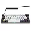 Klaviatūra Sharkoon SGK50 S4 60% balta RGB LED QWERTZ vokiškas išdėstymas USB