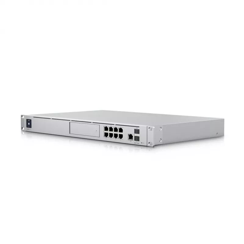 Tinklo šliuzas UBIQUITI Dream Machine Special Edition — stovas 1U, 8x RJ-45 LAN, PoE, 1,7 GHz procesorius, 4 GB DDR4, 16 GB „flash“, 3,3 cm lietimui jautrus ekranas