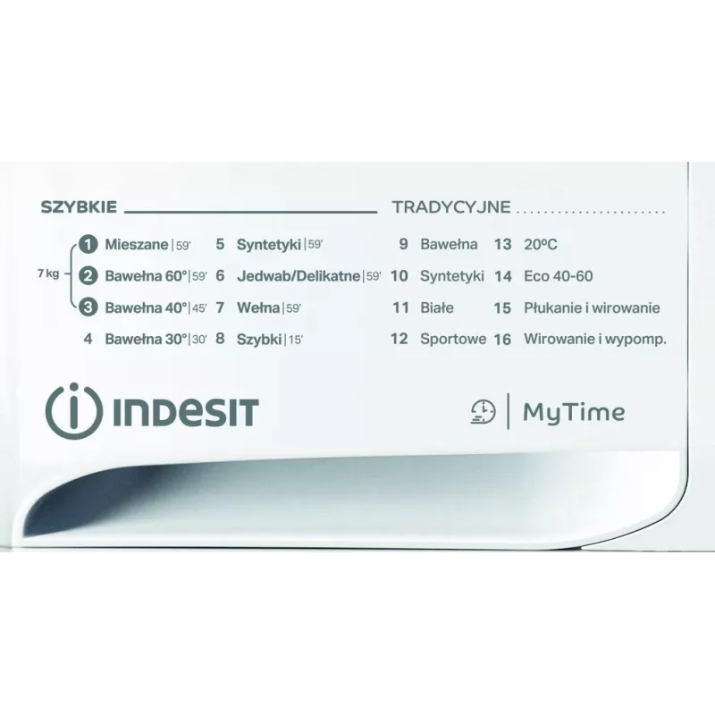 Skalbimo mašina INDESIT MTWA71252WPL 7 kg, priekinė, energijos klasė E