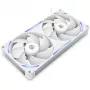 NZXT F280X RGB 140 mm ARGB korpuso ventiliatoriai – balti, 2 vnt. pakuotė