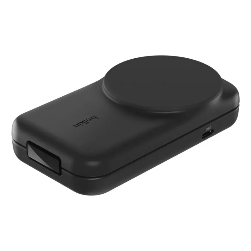 Belkin UltraCharge 25 W Qi2 2 viename sulankstoma belaidė krovimo stotelė, juoda (WIZ038KQBK)