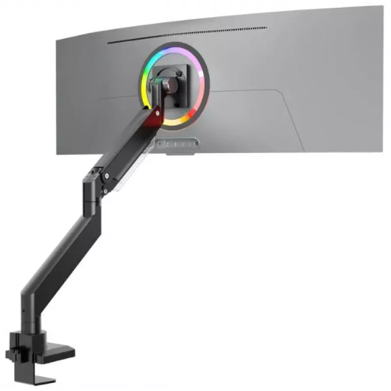ONKRON G130-B sukamas ir palenkiamas stalo laikiklis 17-57 colių monitoriams, iki 27 kg, juodos spalvos