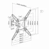 Sbox LCD-441 sieninis laikiklis (23-55 colių / 30 kg / 400x400)