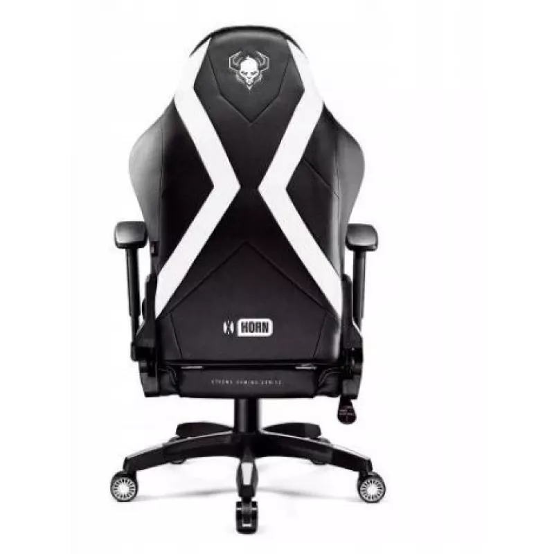 Žaidimų kėdė Diablo X-HORN 2.0 juoda-balta