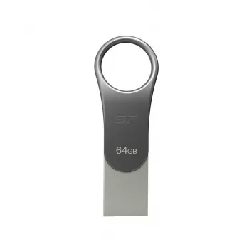 “Silicon Power Mobile C80” 64 GB USB atmintukas USB Type-A / USB Type-C 3.0 (3.1 Gen 1) Titanium