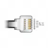 Adapterinis kabelis DeLOCK USB Type-A į serijinį RS-232 RJ12 su ESD apsauga, 2 m, juodas