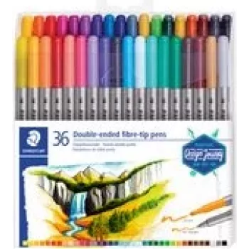 Flomasteriai Staedtler 3200 Plonas/Storas Įvairiaspalviai 36 vnt