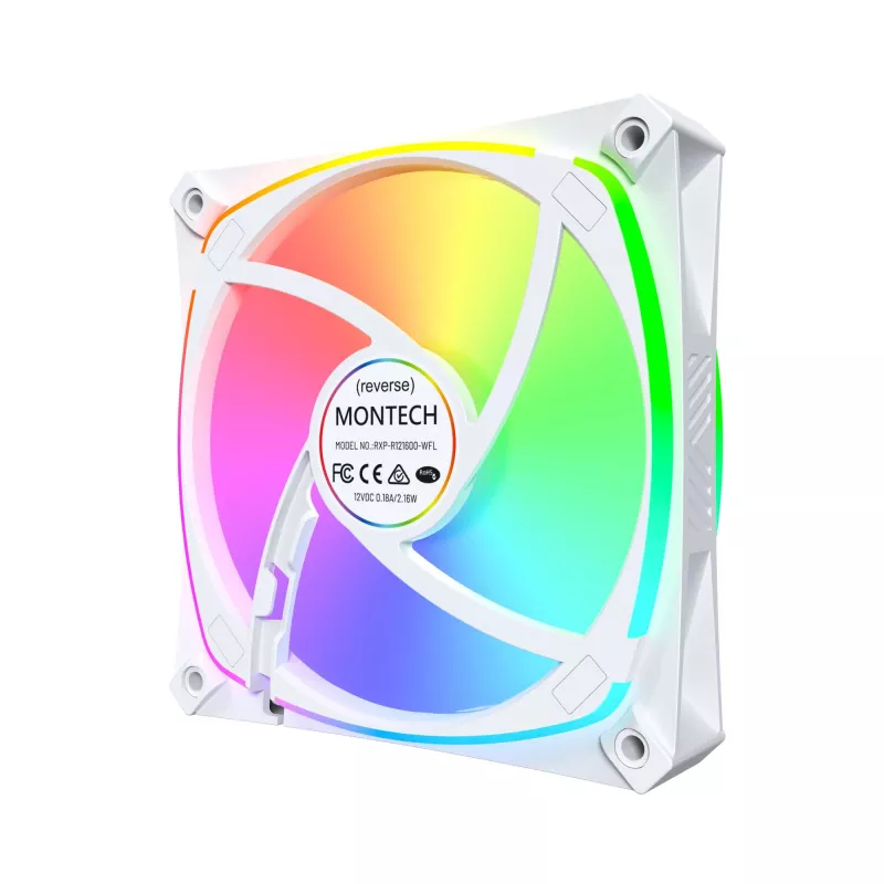 MONTECH RX120 PRO White 120mm ARGB korpuso ventiliatorius