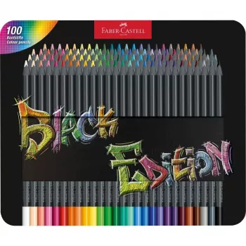Akvareliniai pieštukai Faber-Castell 116490 Įvairios spalvos 100 vnt.