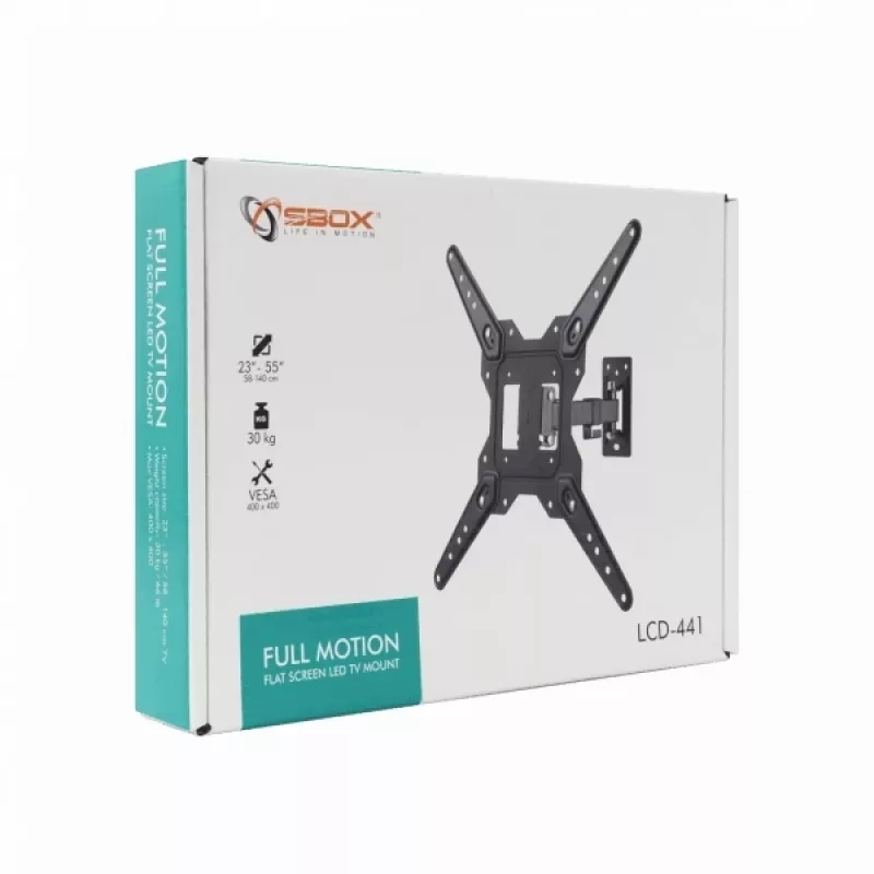 Sbox LCD-441 sieninis laikiklis (23-55 colių / 30 kg / 400x400)