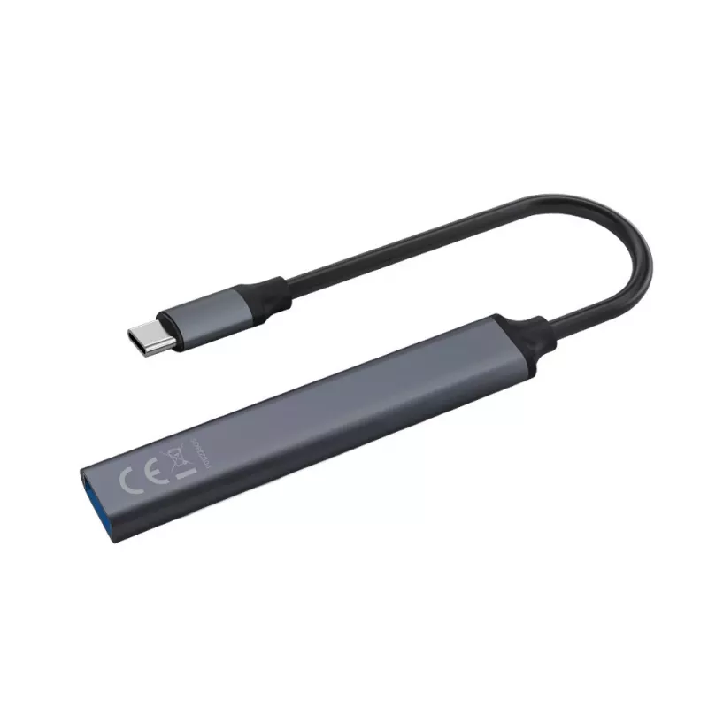 USB 3.0 4 prievadų sąsajos šakotuvas SAVIO AK-71 su USB-C laidu, 5000 Mbit/s, 2 metų garantija