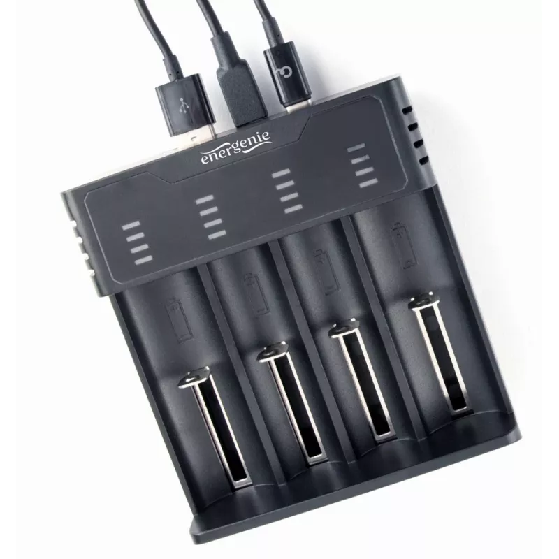 Gembird BC-USB-02 USB įkroviklis ličio jonų, NiCd, NiMH baterijoms