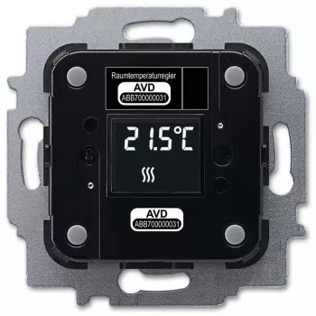 Šildymo pavara Busch-Jaeger 6224/2.0, įmontuojama, 24 V, LCD, 71×71×30 mm