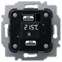 Šildymo pavara Busch-Jaeger 6224/2.0, įmontuojama, 24 V, LCD, 71×71×30 mm