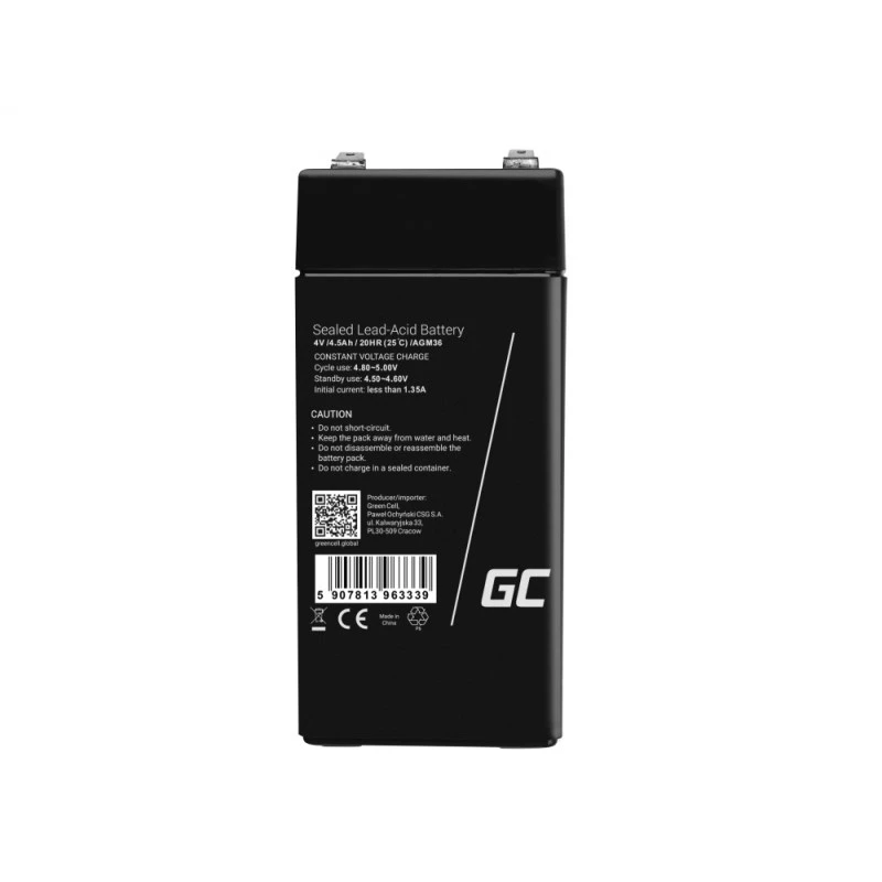 Green Cell AGM36 UPS baterija VRLA AGM 4 V 4.5 Ah
