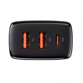Baseus 30W USB įkroviklis QC PD3.0 Type-C greitasis įkrovimas, skirtas iPhone 17 16 15 14 13 12 Pro Max Xiaomi Samsung