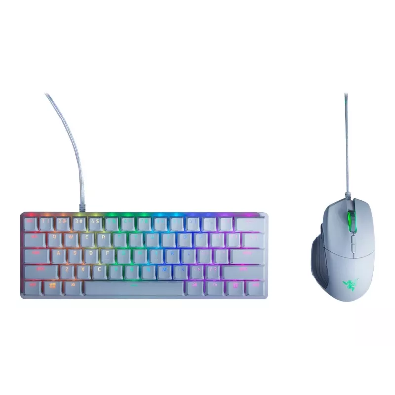 Mechaninė žaidimų klaviatūra Razer Huntsman Mini 60% balta USB QWERTY US International optiniai jungikliai