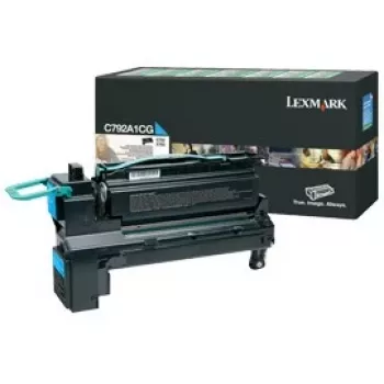 Lexmark C792A1CG tonerio kasetė, žydra, 6 000 psl.