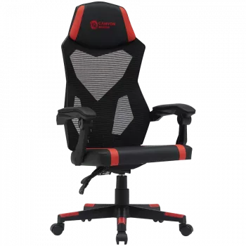 Canyon MCH01 Flow – ergonomiška žaidimų kėdė, juoda ir raudona