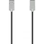 Hama Ultra-Slim HDMI kabelis 1 m HDMI A tipas (Standartinis) Juodas, Sidabrinis