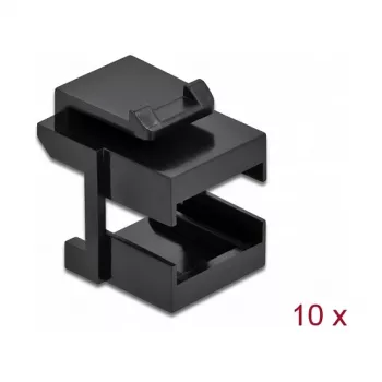 Keystone gaubtuvas DeLOCK 86806 juodas skaiduliniams jungtuvams 10 vnt.