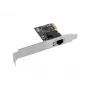 Vidinė tinklo plokštė LANBERG PCE-1GB-201, PCI Express, 1× RJ-45 Gigabit (1000 Mbit/s), juoda